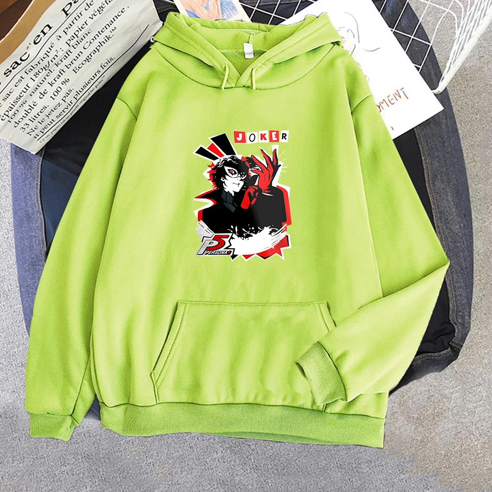 

Persona 5 Amamiya Ren Hoodies Streetwear MEN Cartoon Fashion Anime Print Sweatshirt Games Four Seasons Casual Manga/Comic Soft