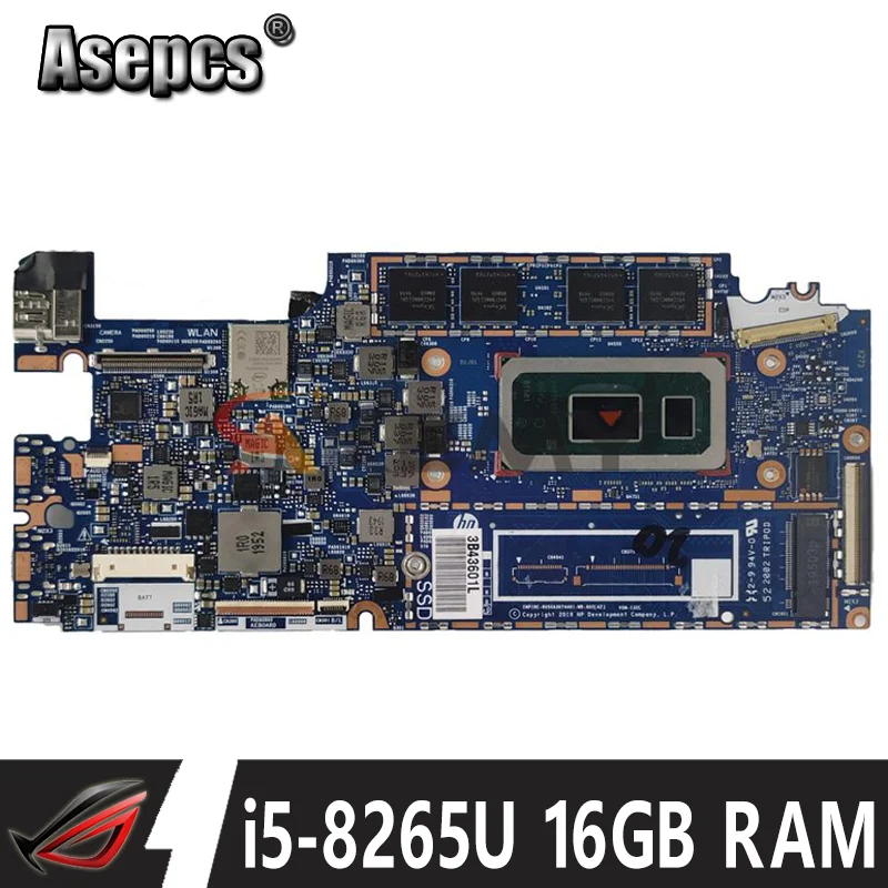

6050A3074401-MB-A02 For HP Elite Dragonfly HSN-I32C motherboard mainboard i5-8265U CPU 16GB RAM UMA