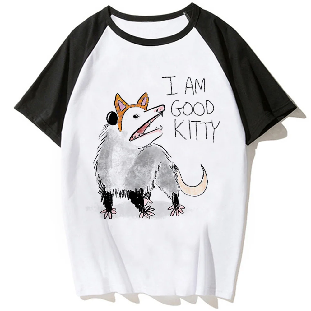 

Женская футболка с рисунком «I AM GOOD KITTY», Y2K