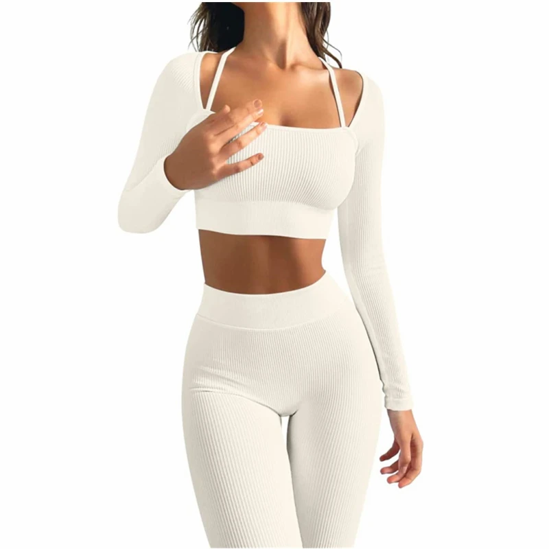 

1/2 Piece Sport Suit Yoga Set Gym Clothing Sports Set Yoga Suit For Fitness Gym Set Workout Clothes For Women Womens Tracksuit
