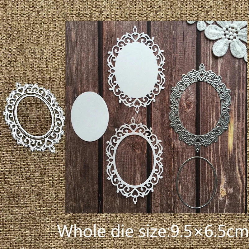 Пресс-формы металлические, 16 видов, круглая кружевная рамка