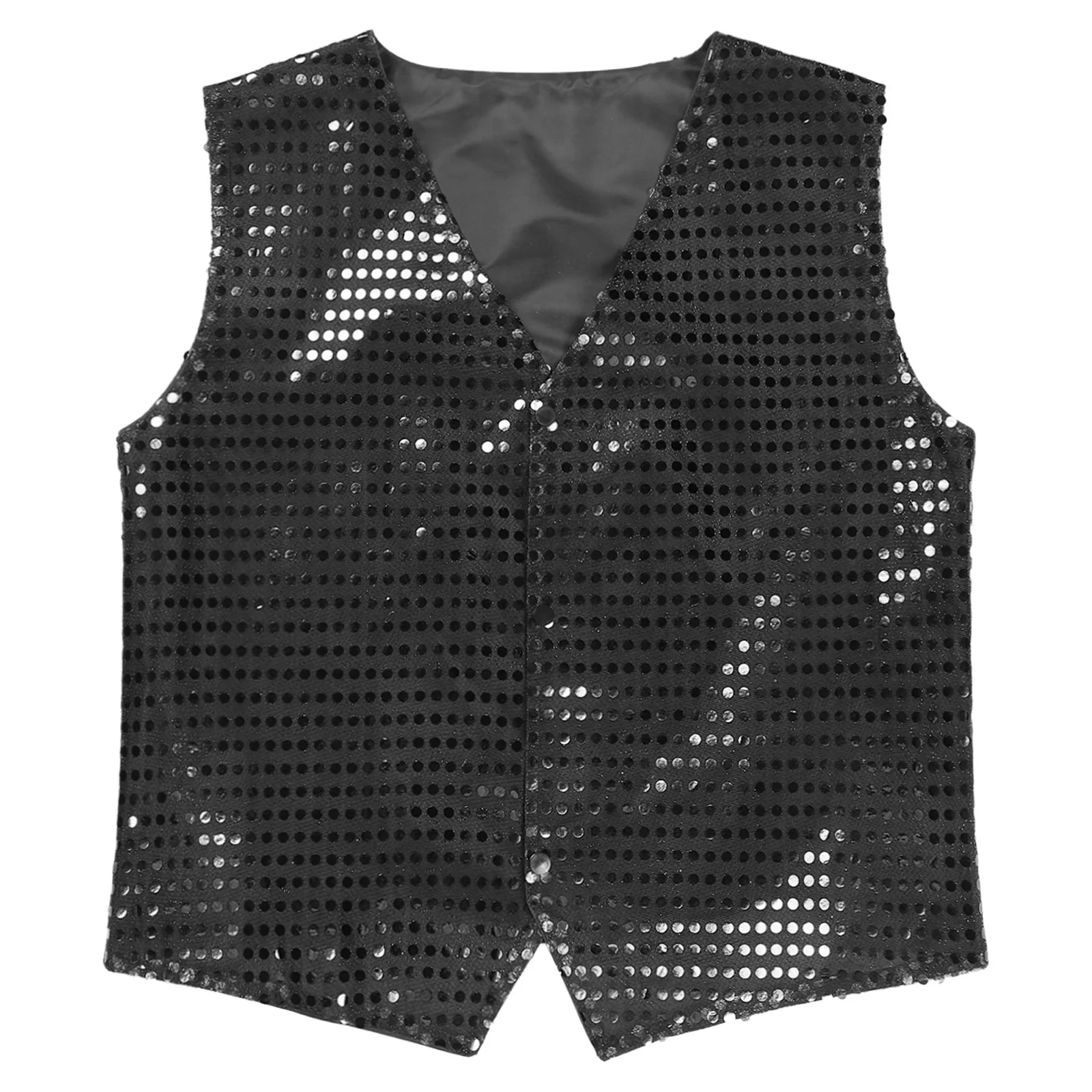 Блестящий жилет с блестками для мужчин и женщин топы джазовых танцев выступлений