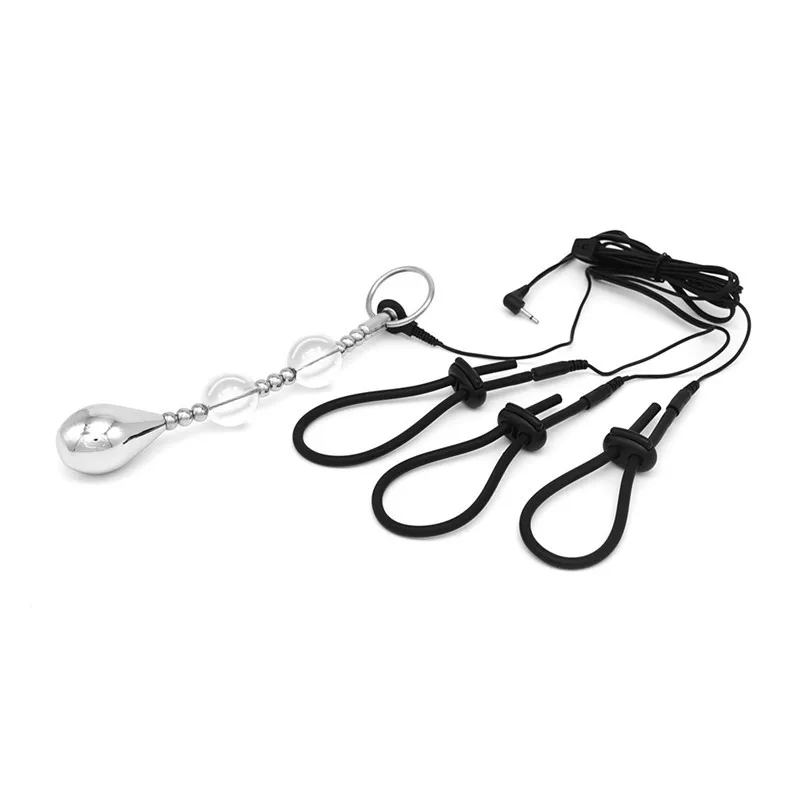 Тренажер E-stim оргазм Пенис стимулятор мужские секс-игрушки БДСМ с мощным