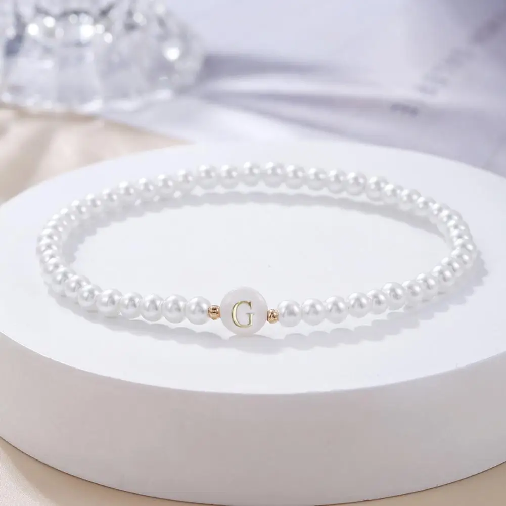 

Bracelet Alphabets Curved Colorfast Name Initial Letter Lady Bracelet Fine Workmanship Women Alphabet Bracelet Lady Jewelry