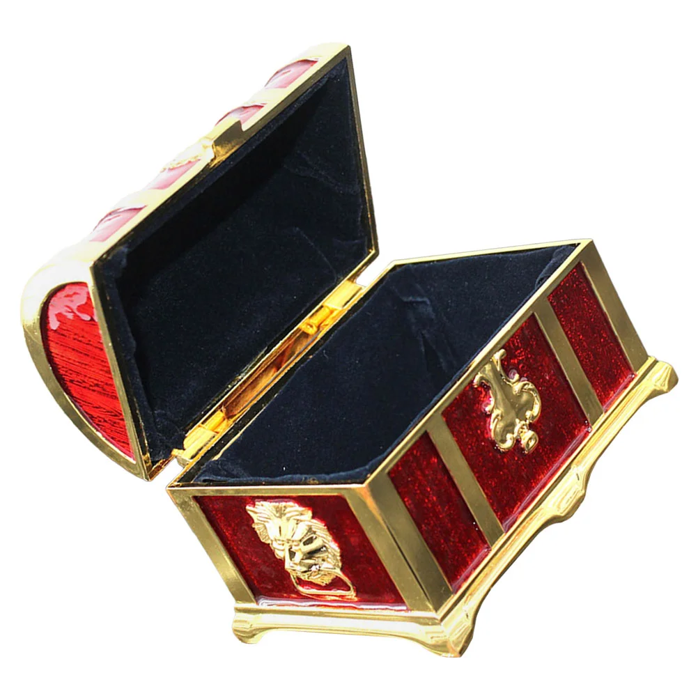 

Alloy Storage Box Children Gift Box Retro Style Treasure Box Decorative Treasure Box storage bin with lid for Toys Storage Home
