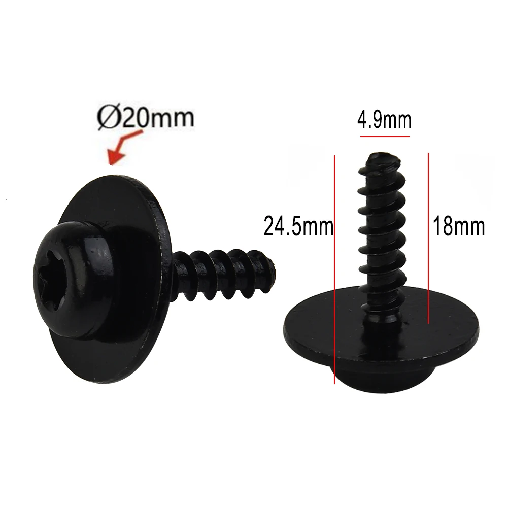 

Head Screw T30 Torx Screw Grommet Set Spare Parts Trim Truck For Ford Mouldings Replacement Under Engine 10 Sets