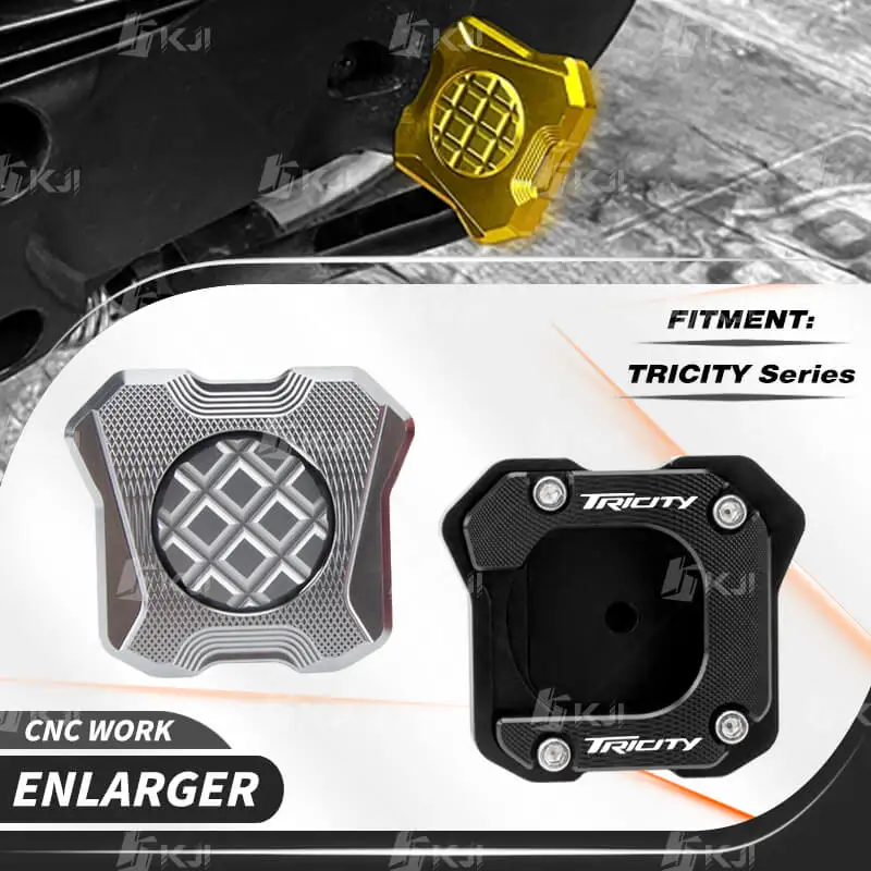 

For Yamaha MW Tricity 300 2014-Present Center Stand Support Centerstand Foot Kickstand Extender Shoe Pad Accessories