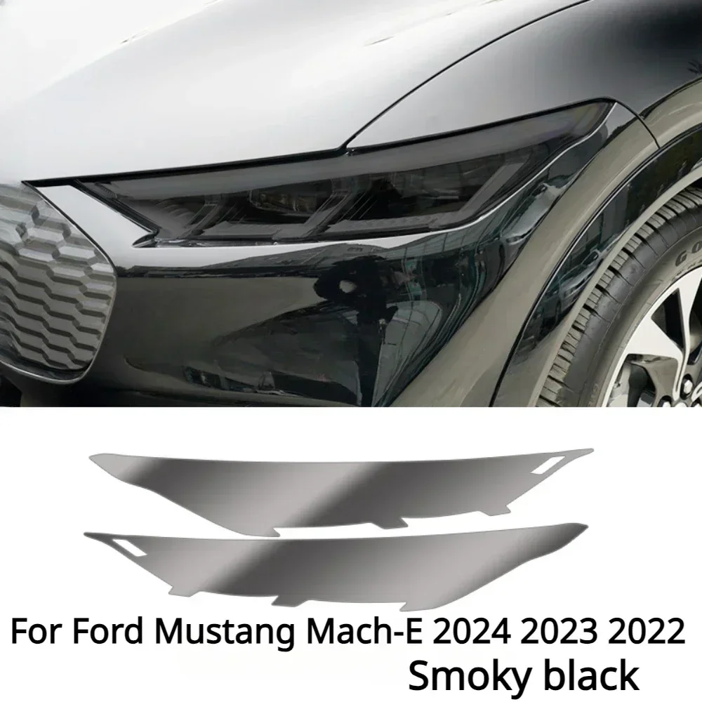 Фото Для Ford Mustang Mach-E 2024 2023 2022, внешние аксессуары, фара, защита от царапин, ТПУ, PPF, защитная ремонтная пленка от царапин №2
