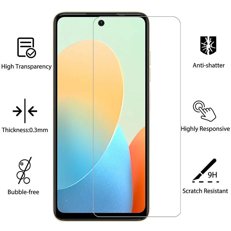 Чехол для телефона tecno pop 8 Защитная пленка экрана из закаленного стекла на заднюю