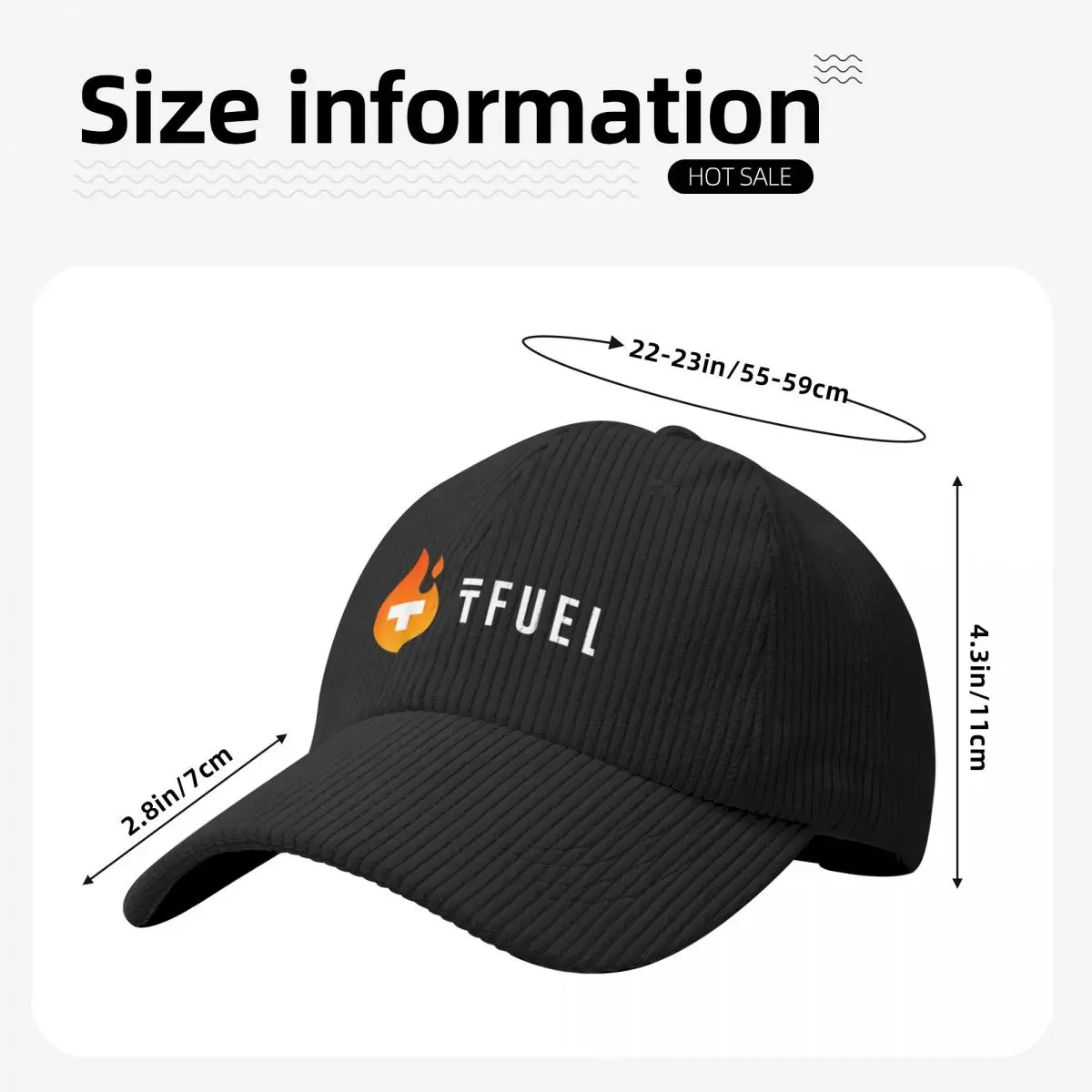Фото TFUEL Crypto Token Flame - Theta Fuel Coin - HODL - Dapps Бейсбольная кепка, тактическая кепка, шляпа для папы люксового бренда, женская и мужская №4
