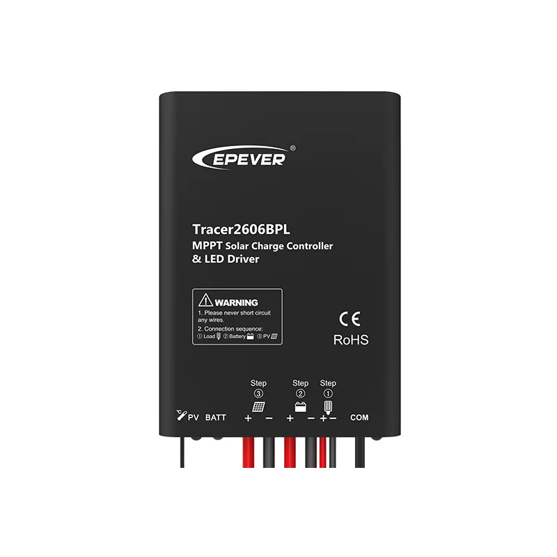 

Tracer5206BPL 20A 12V/24V ep solar charge controller charge lithium/Lead acid battery adjust lighting brightness and power