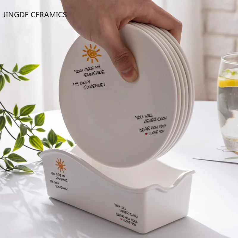 

Creative Round Plastic Dish Dinner Plates Salad Cake Steaktray Snacks Dessert Fruit Dishes Restaurant Kitchen Tableware
