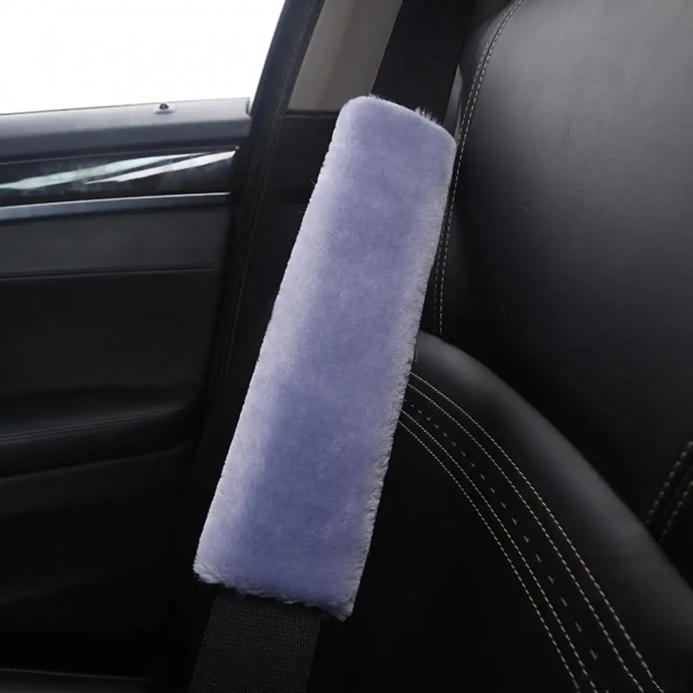 

2Pcs Vehicle Safety Seat Belt Plush Shoulder Pads Cover Car Interior Decoration