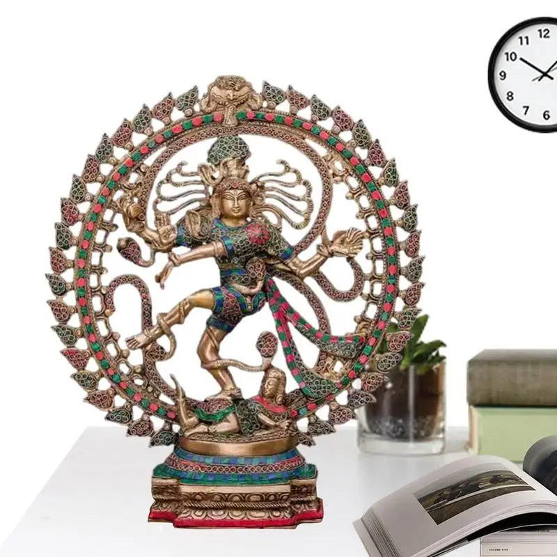 

Buddha Statue Retro Figurine Resin Desk Ornaments Handmade DIY Crafts Collectible Desk Decor For Bedroom Living Room Garden
