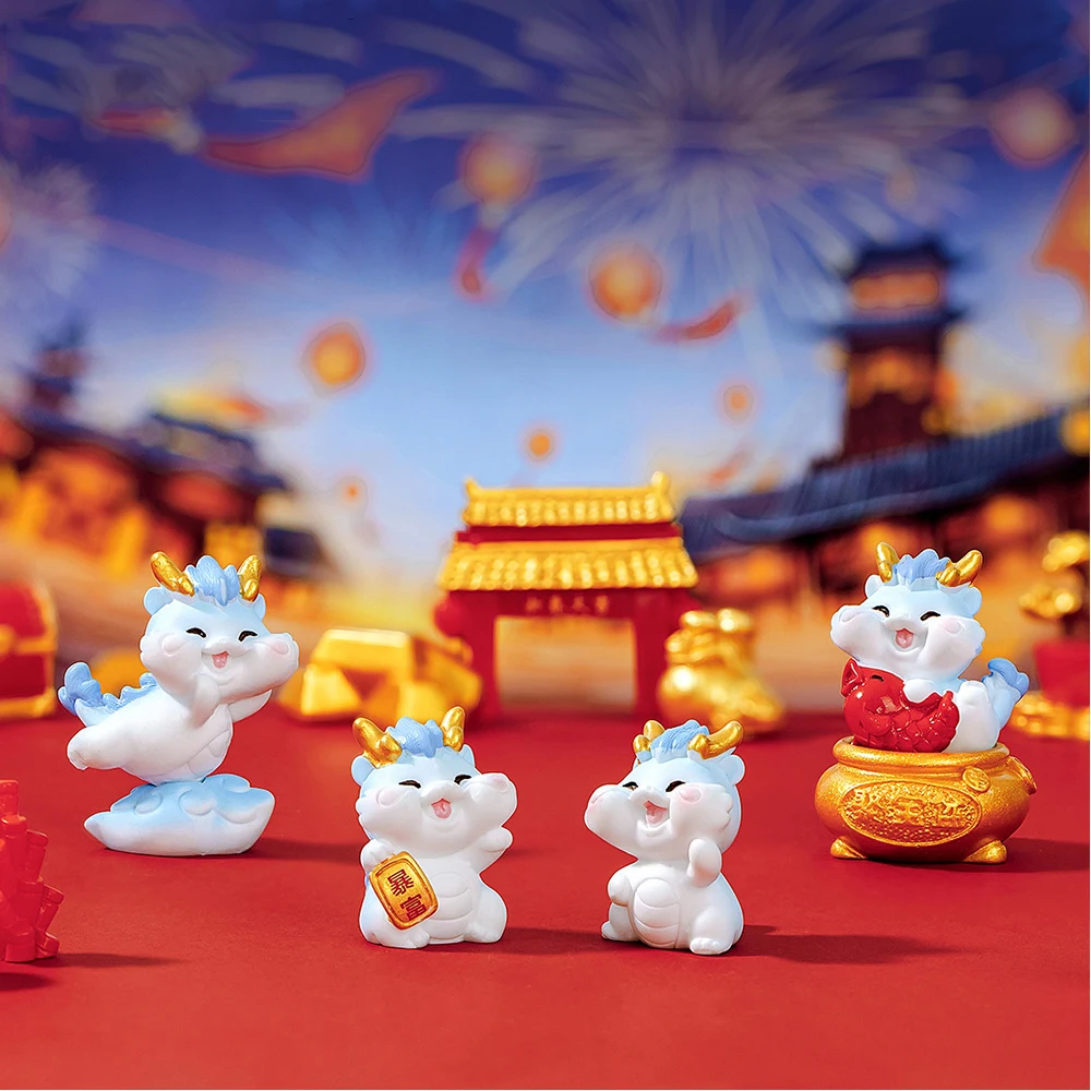 1 шт. новинка 2024 года мини-украшение в виде дракона рождественские и новогодние