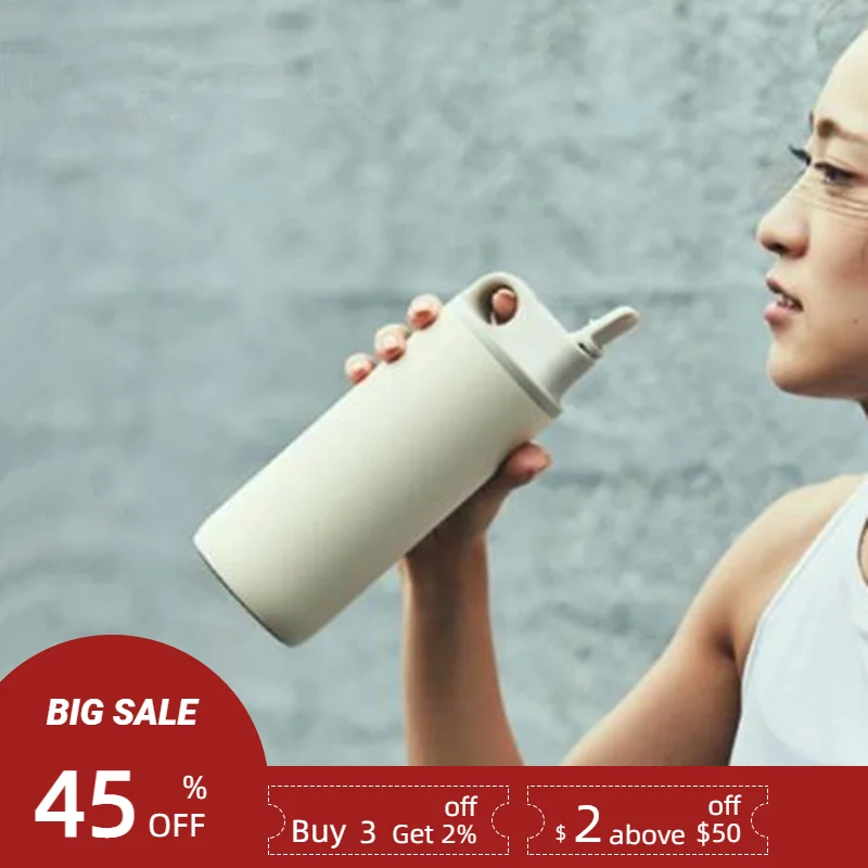 

Спортивная бутылка для воды 550 мл, сохраняющая тепло/холодное, из нержавеющей стали, вакуумная, изотермическая фляжка, термос, бутылка, термо...