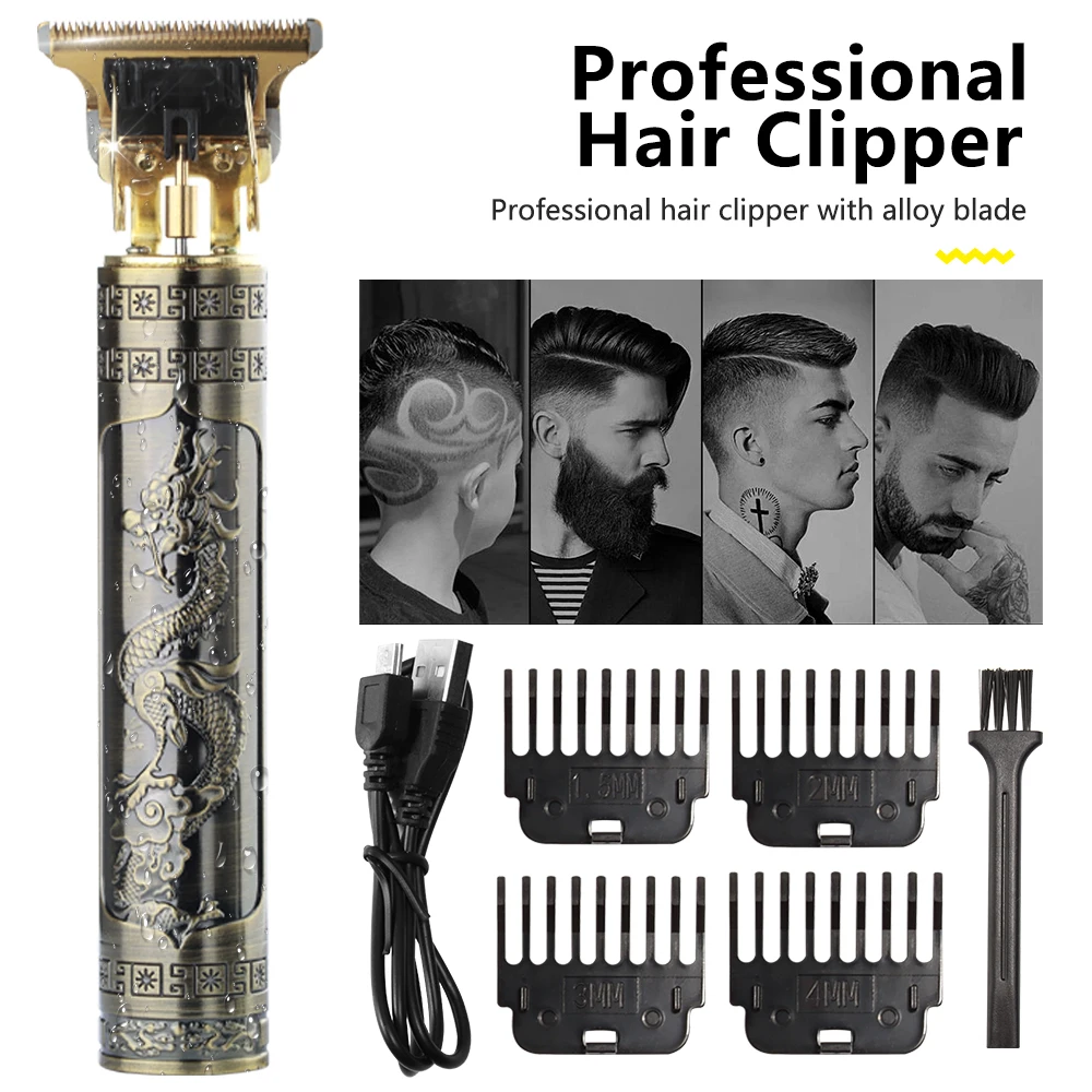 

T9 USB Electric Hair Clipper For Men Hair Cutting Machine Rechargeable Man Shaver Trimmer Barber Professional Beard Trimmer