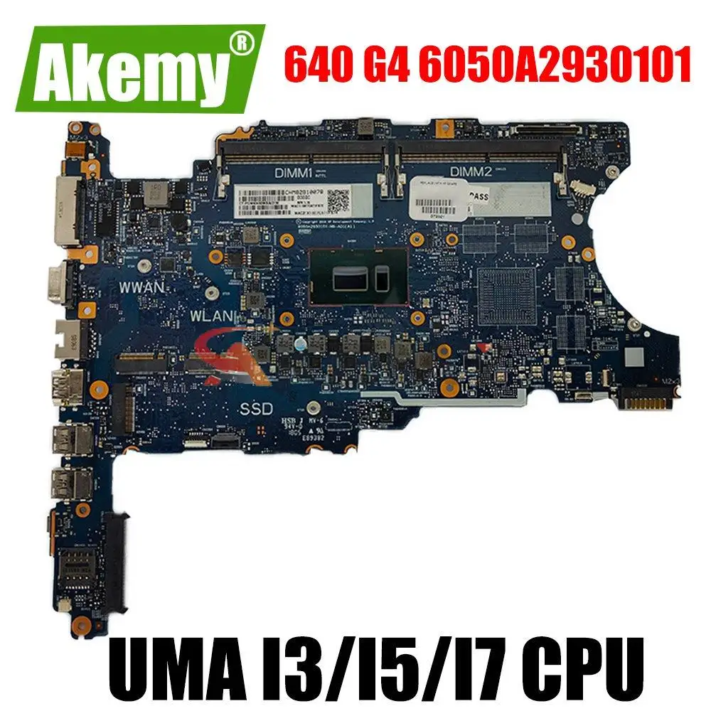 Материнская плата для ноутбука HP ProBook 640 G3 650 I5-7200U CPU DDR4 916832-001 916832-601 6050A2860101-MB-A01 |