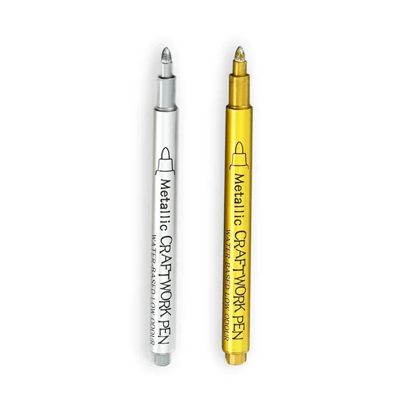 

Металлические маркеры для рисования Gold Silver