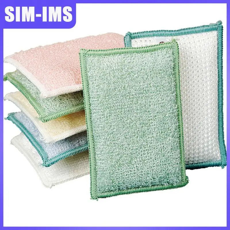 

Household Cleaning Tools Sponge Wipe Easily Removed Modern Minimalist Cleaning Cloth Sponge Wipe Stains Sponge Rub Dish Cloth