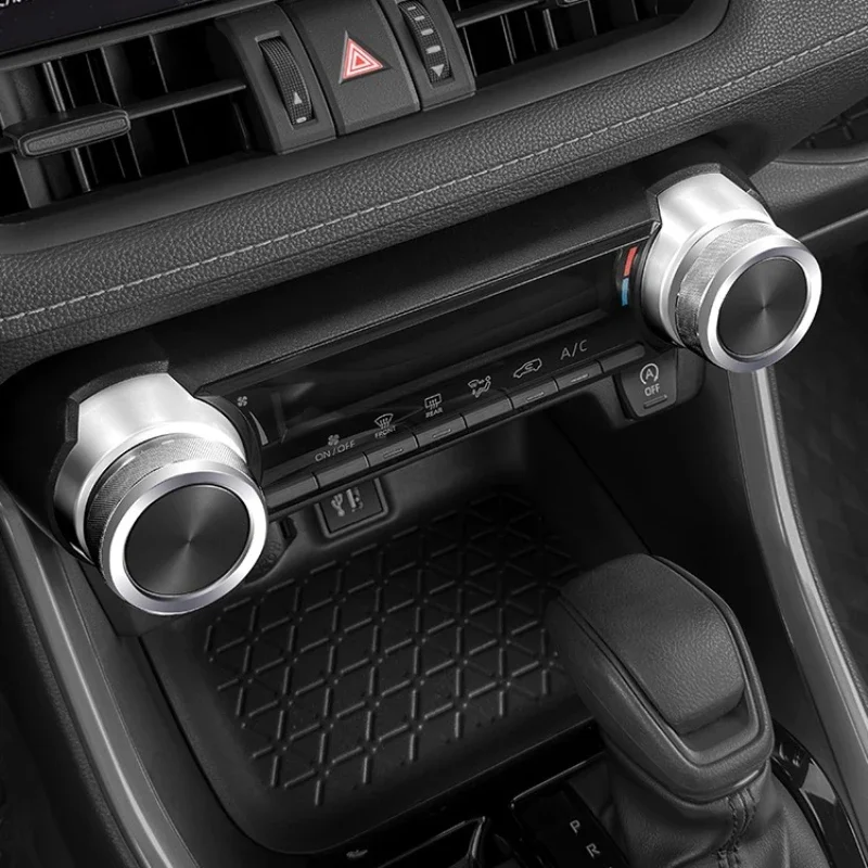 Фото Для Toyota Rongfang Rav4 ручка кондиционера яркий круг Willanda ручка управления переключатель украшение интерьера модификация №1