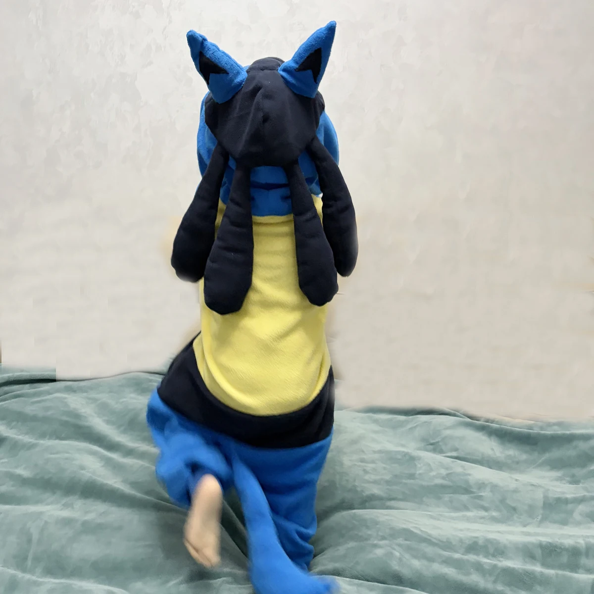 Детские комбинезоны Lucario Kigurumi, детские цельные пижамы, костюм для косплея с героями мультфильмов, одежда для сна на Рождество и Хэллоуин, домашняя одежда в стиле аниме (art.: 3920dc46b44ef) - 3920dc46b44ef