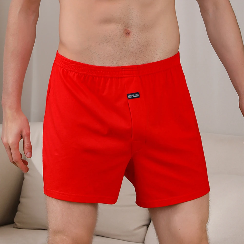 

Men Casual Wide Leg Cotton Boxer Shorts Briefs Home Wear Underwear Underpant
