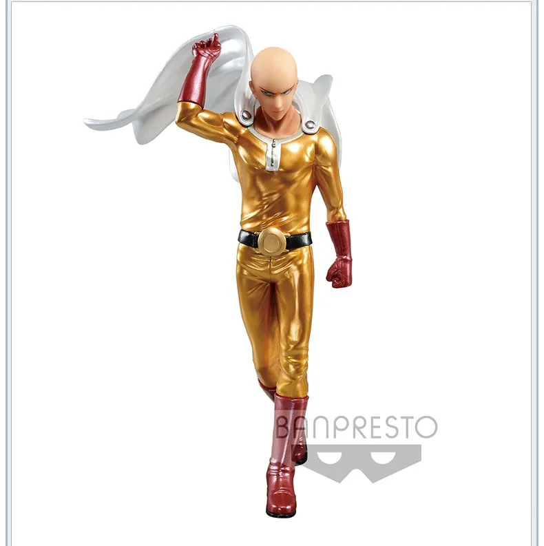 

Фигурки героев Аниме One Punch Man, Сайтама, золотой цвет, 180 мм