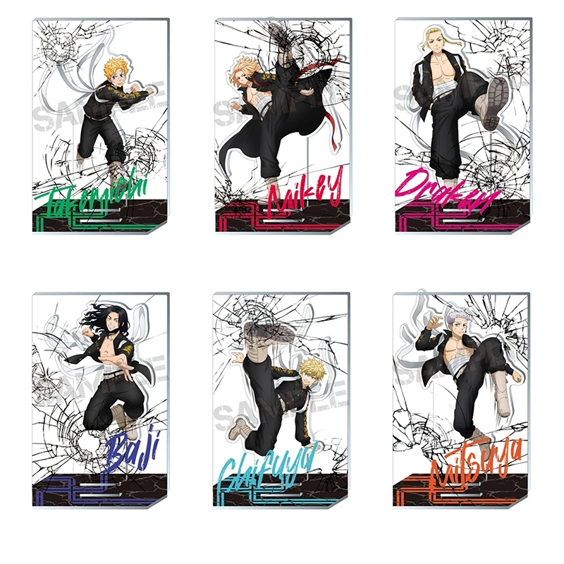 

Anime Tokyo Revengers Acrylic Stands Manjiro Ken Takemichi Hinata Atsushi Figure Cosplay Model Plate Fans Gift Collection Props
