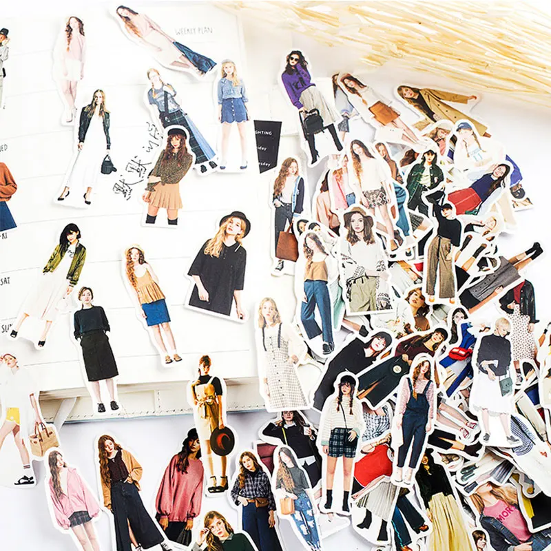 

130pcs/pack New Women Girls stickers handbook Stickers DIY Craft Photo Albums Sticker/Scrapbooking Stickers