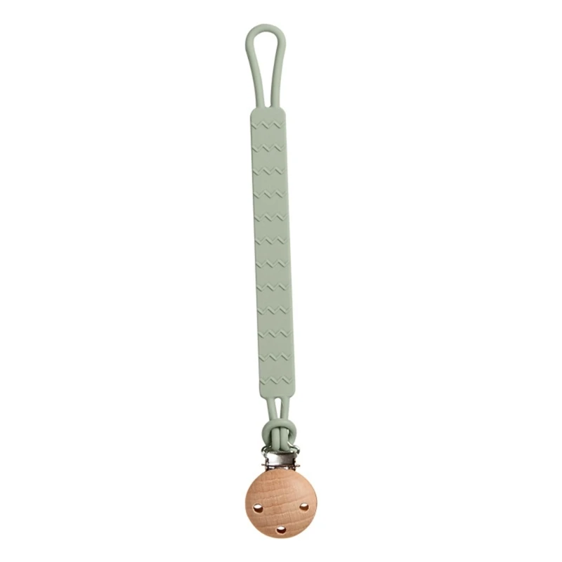 

Pacifier Silicone Strap Hanging Chain Dummy Holder Teether Clip Baby Essential