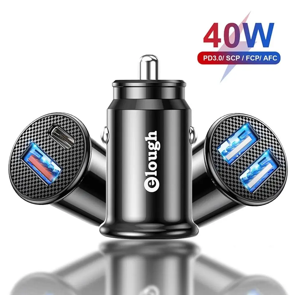 

Practical PD Type C QC3.0 Phone Charger Power Adapter Car Charger Socket Fast Charging