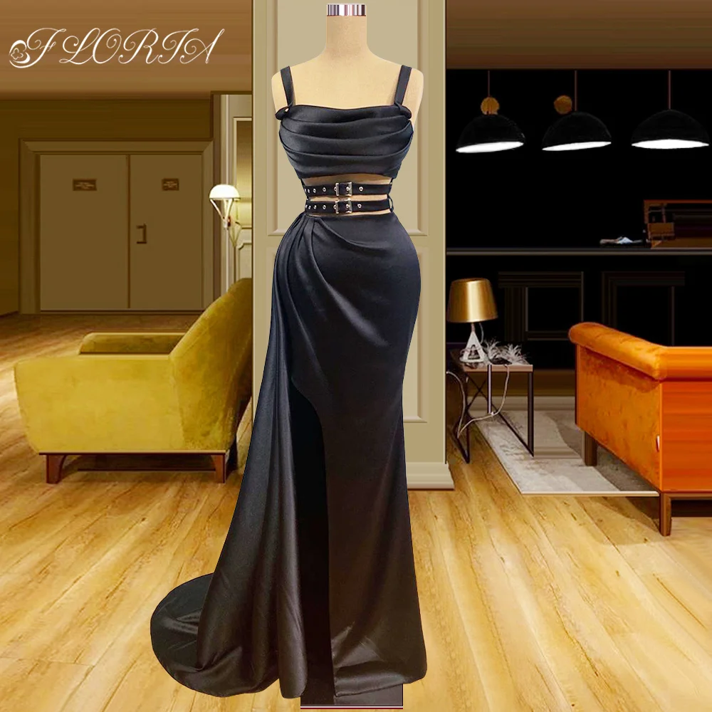 

Винтажное дизайнерское вечернее платье с высоким воротником и длинными рукавами-фонариками, вечернее платье с блестками и вырезом, деловые...