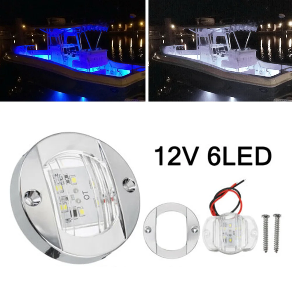 

Marine Boat Transom LED Stern Light 12V 2.2W 147LM Waterproof Round Tail Lamp Marine Interior Cabin Deck Courtesy Light