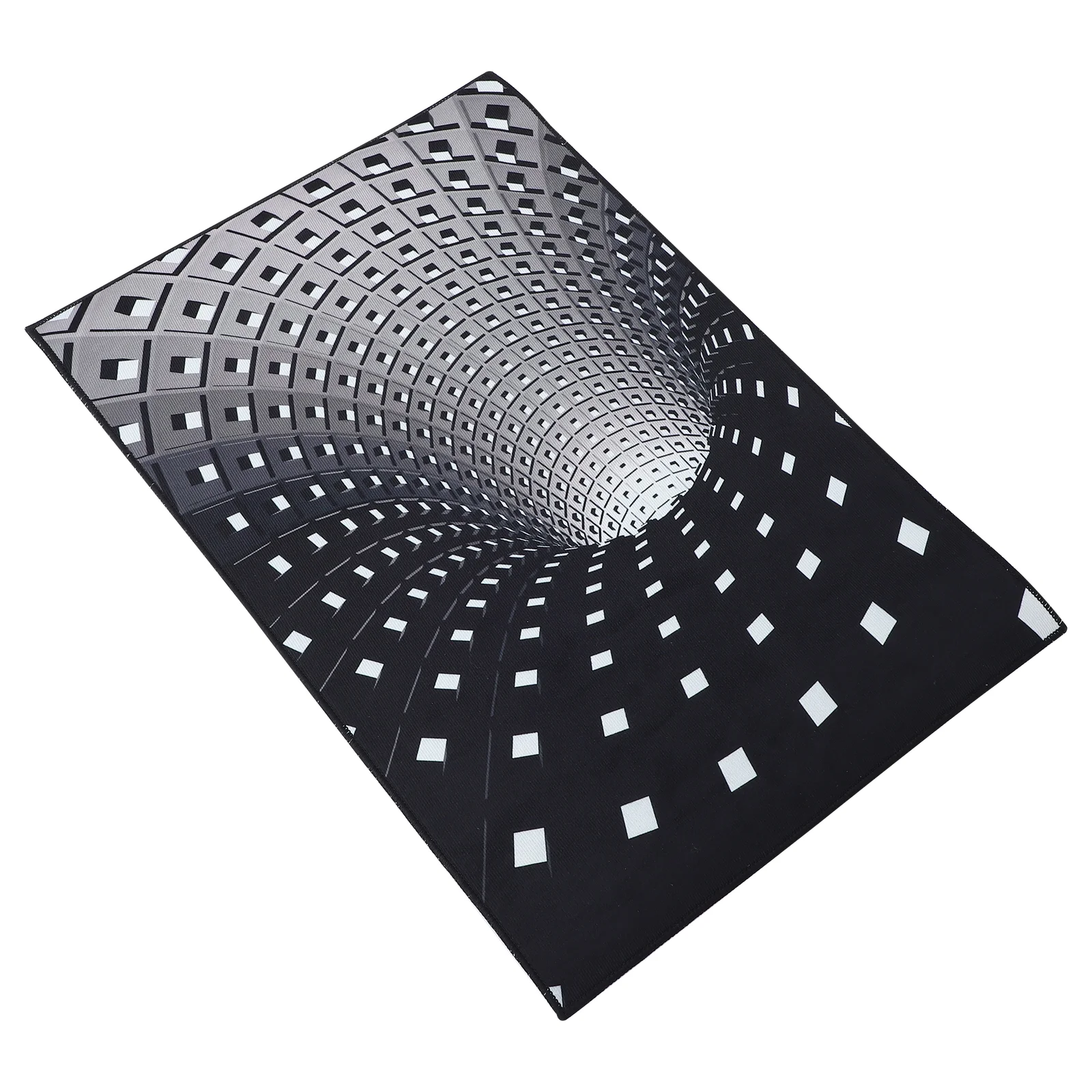 

White Black Doormat Outdoor Home Decor Door Entrance Mat 3D Door Mat Rubber Floor Mat 3D Rug Carpet Round Fluffy Rug