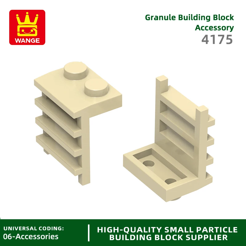 Wange 4175 100 г/112 шт. решетчатые полосы строительный блок Moc цветная лестница