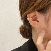 korean fashion glamour c shape ear clips earrings for modern women earrings 2022 new trendy luxury wedding party jewelry gifts