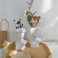 european retro blush david statue makeup brush tube vase decoration decoration storage bucket photo props living room decor