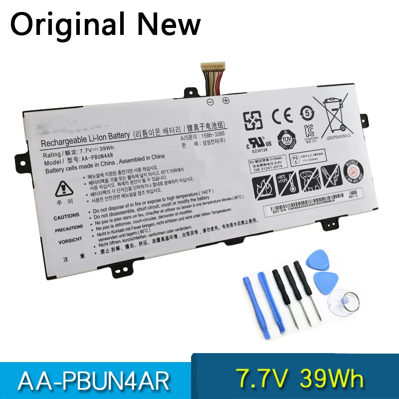 

Новая Оригинальная Аккумуляторная батарея для SAMSUNG Notebook 9 Spin NP900X5L 940X3L 7,7 V 39Wh
