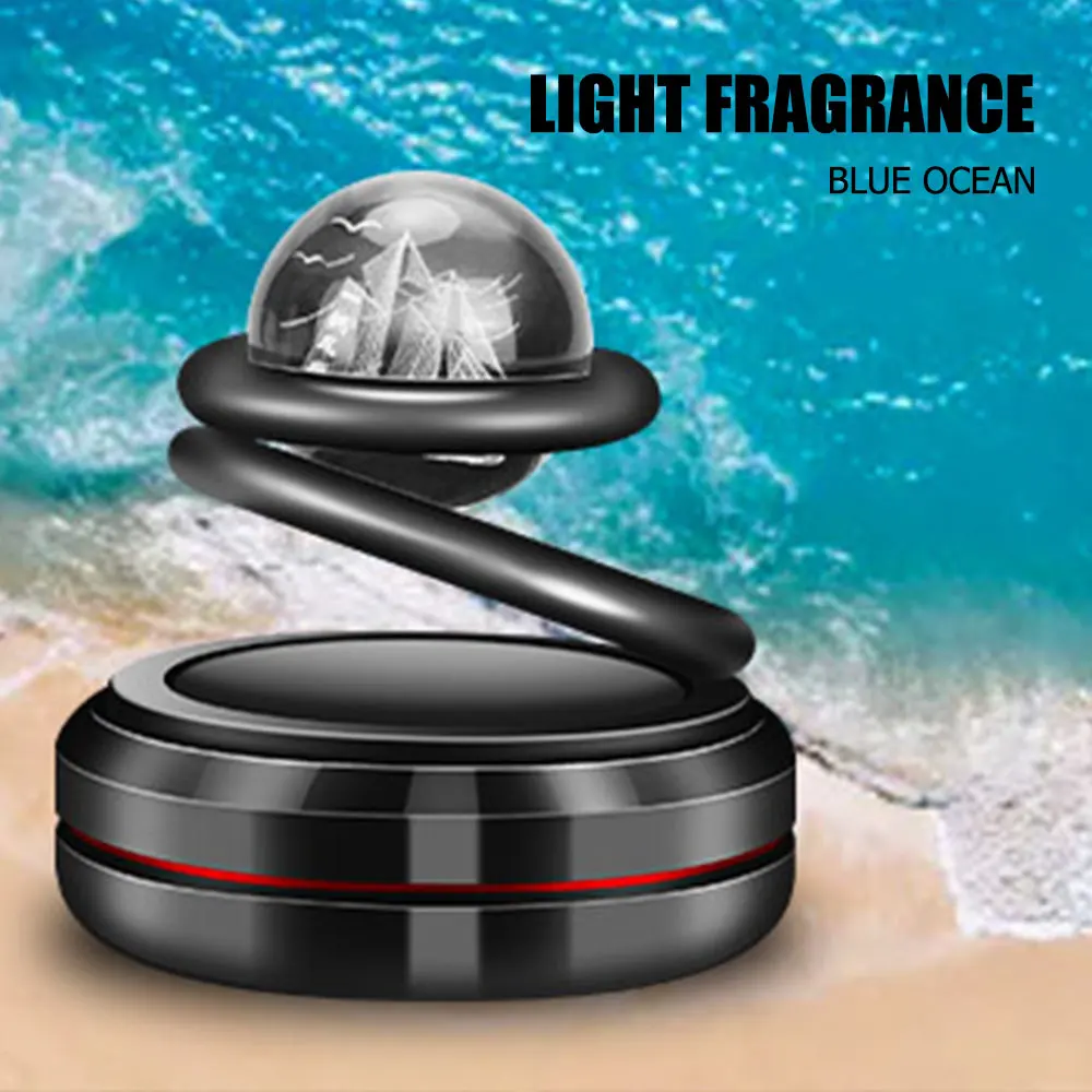 

Car Cartoon Couple Solar Energy Rotating Aromatherapy Interior Accessories Men And Women Original Perfume Ornament