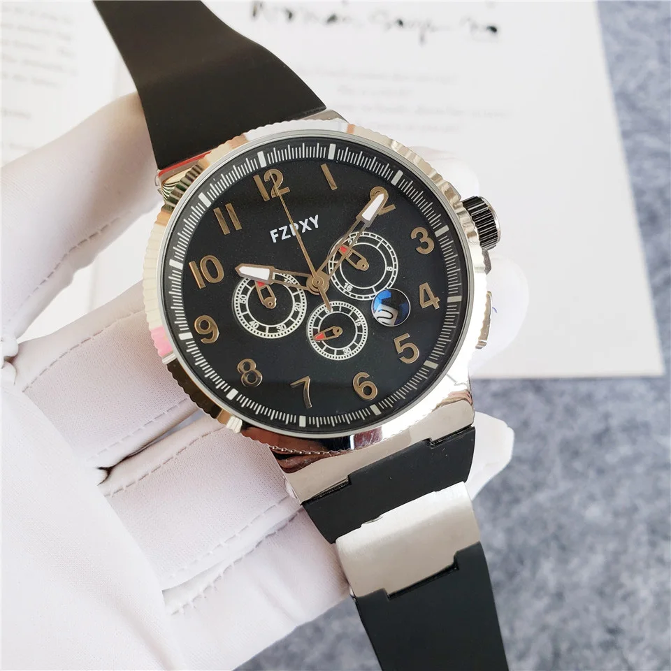 

UN07 New Brand Quartz Watches men 904L Stainless Steel Classic Multifunction Sports Watch Automatic Date Chronograph women AAA
