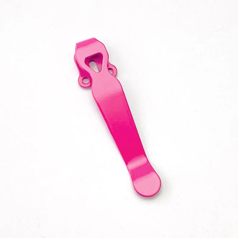 

1pc Titanium Alloy Pink Color Knife Pocket Clip Back Clamp For Benchmade Bugout 535 Griptillian 551 710 730 940 Emerson ProTech