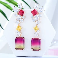 kellybola jewelry india ladies luxury ring pendant full cubic zircon earrings fashion cz design sense anniversary accessories