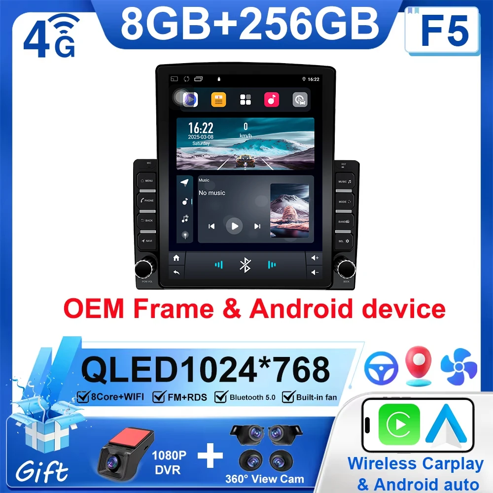 

9,7-дюймовый автомобильный радиоприемник Android 15, для Mitsubishi Outlander Xl 2 2005-2012, мультимедийный плеер, стерео головное устройство, GPS-навигация, DVD