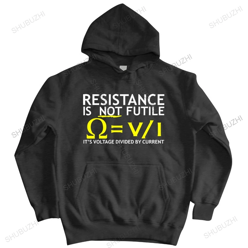 

new arrived men hoodies autumn Mens Voltage Divided by Current hoody electrician joke science mens shubuzhi cotton sweatshirt