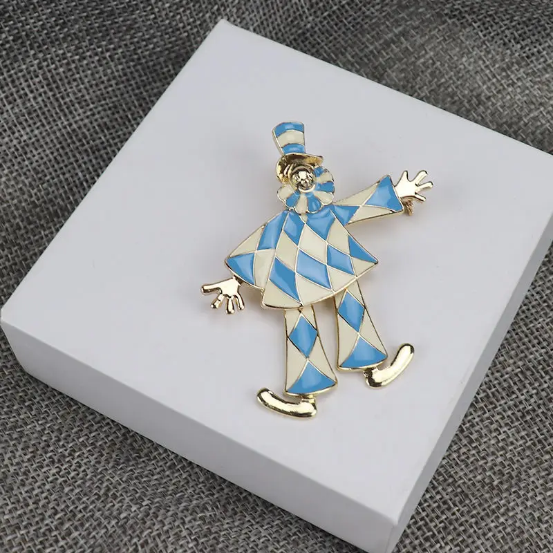 

Европейская цирковая серия, брошь клоуна, булавка, значки на грудь, украшение для одежды, легкие ювелирные аксессуары