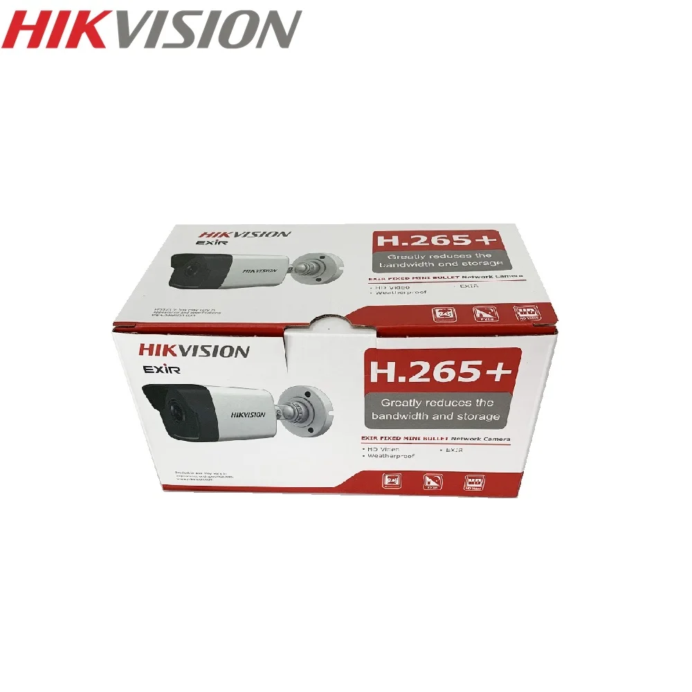 

HIKVISION DS-2CD1023G0E-I Оригинальная английская версия 2 МП 1080P Наружная цилиндрическая IP-камера с поддержкой Hik-Connect APP Upgrade PoE IR
