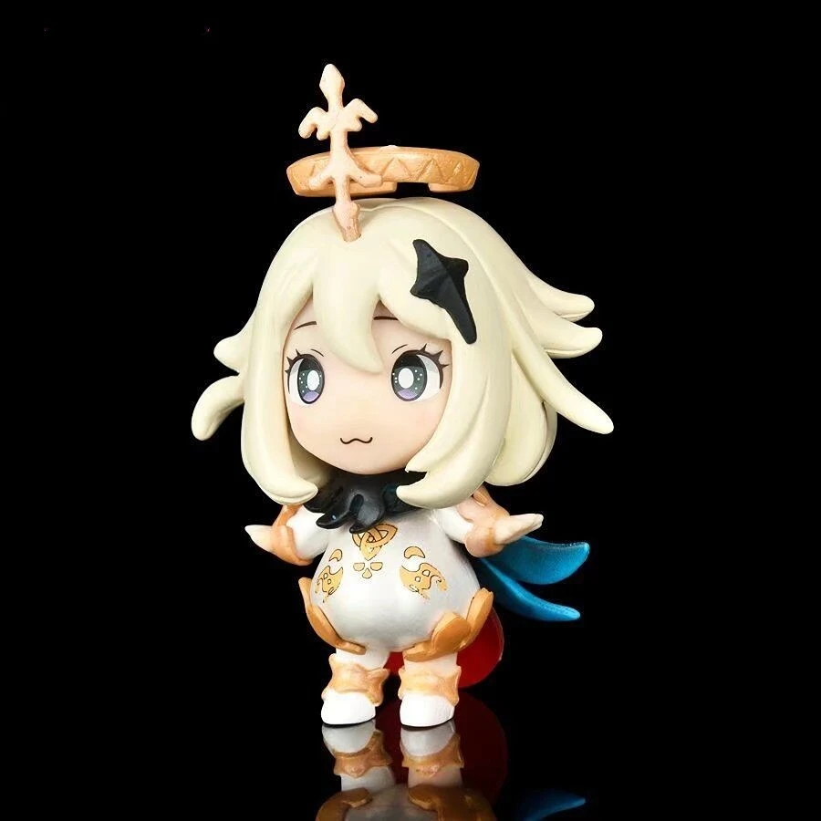 

Q Version аниме Genshin ударная фигурка Kawaii Paimon 8,5 см, кукла, статуэтка, украшение автомобиля, детская игрушка для мальчика и девочки