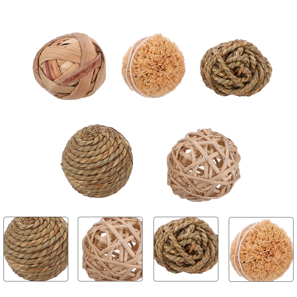 

10pcs Straw Rattan Woven Ornaments Decorative Straw Rattan Vase Filler