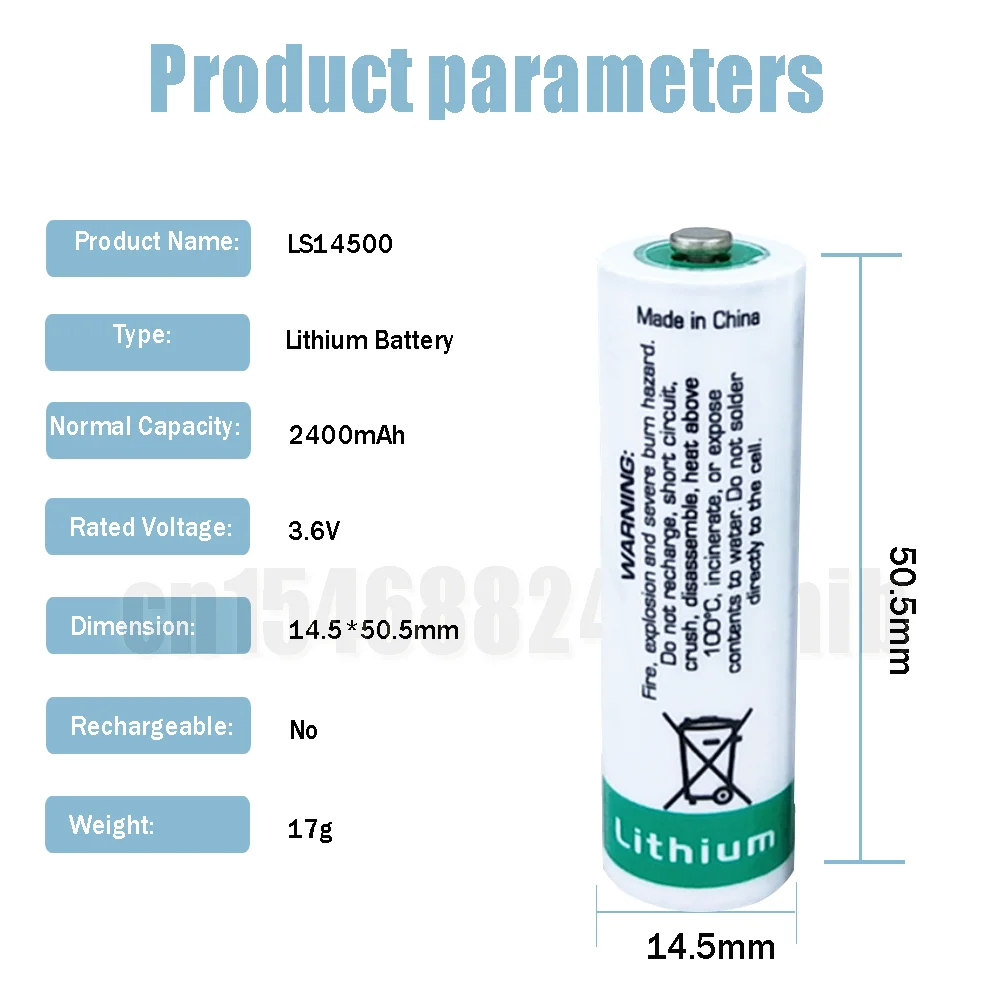 1 шт. оригинальный 3 6 В Saft LS14500 ER14505 14500 TL5104 AA 2400 мАч литиевая батарея для PLC